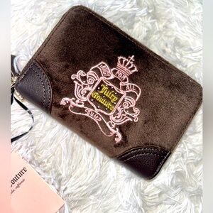 Juicy Couture Brown Zip-Around Wallet -NWT